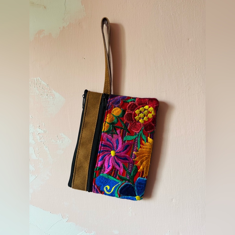 Floral Embroidered Small Bag